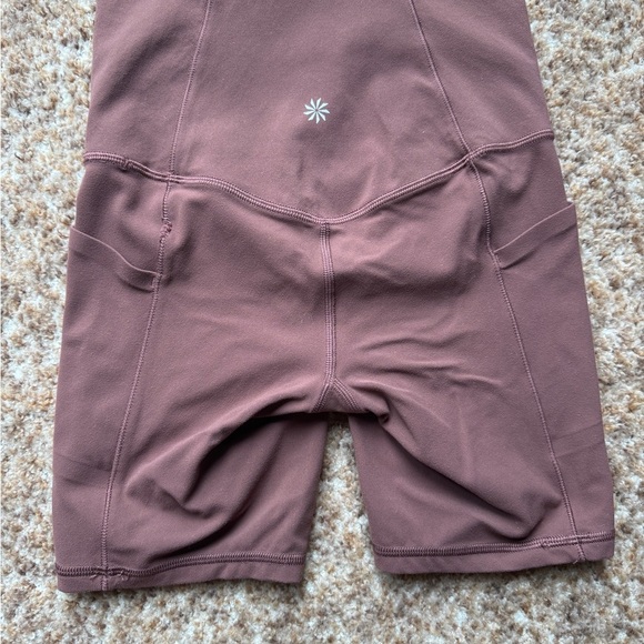 Athleta Women's Salutation Stash Pocket II 7” Short Size XXS Mauve - Picture 2 of 3